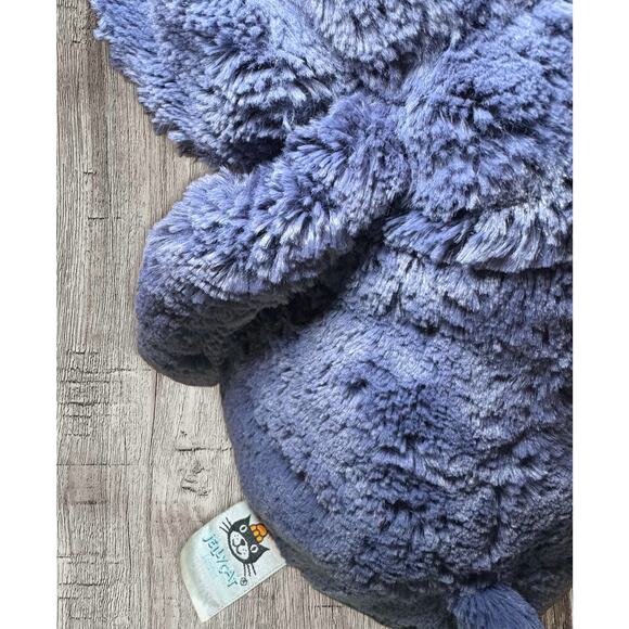 Jellycat Bashful Elephant navy blue stuffed animal plush 12 inches - Picture 3 of 5